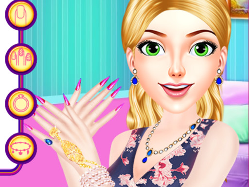Beautiful Starry Sky Nail 2 Dress Up Game