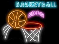 Neon Basketball Swipe Arcade