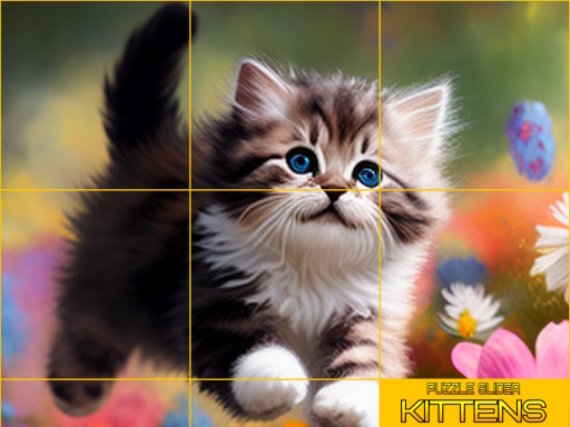 Puzzle Sliding Kittens Online Game