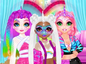 Miss Charming Unicorn Hairstyle Online Game