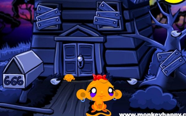 Monkey GO Happy Spooky House Puzzle