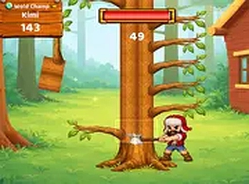 Timber Guy World Challenge Online Arcade Game